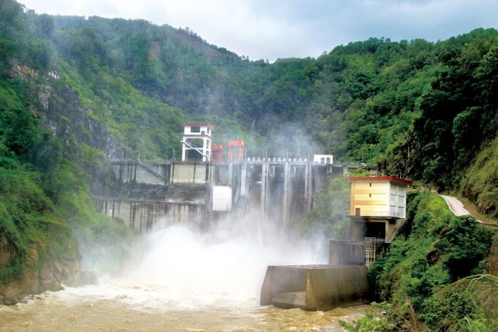 Lazhai hydropower station in Yunnan Province